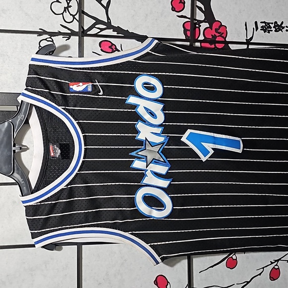 Nike Orlando Magic Penny Hardaway Pinstripe Jersey Size Medium - Picture 2 of 9